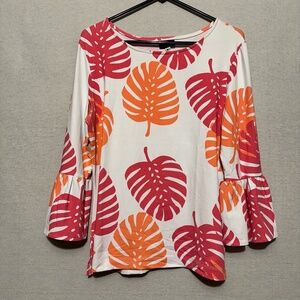 Sailor-Sailor Leaf Print Blouse - size M